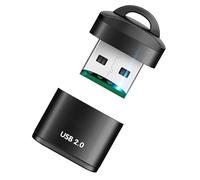 Memory Card Reader - Compact Flash Card Reader - Portable Device with Keyrings Fast Data Transfer for Home Computer PC Laptop Vehicle Music Indoor Outdoor