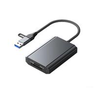 Memory Card Reader, High-Speed USB 3.2 CFeA/CFeB SD/TF4.0 Card Reader with 10Gbps Transfer, 5V Power Supply Secure Data(SD/TF 4.0)