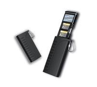 Memory Card Reader SD Reader TF Reader High Speed USB 3.1 310MB S Type C Plug and Play 2 in 1 Storage Box Holds 2 SIM 4 SD 6 TF Cards IP54 with Hook for Smartphones Tablets