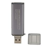 Memory Card Reader, Storage Card Reader Dual Card Slots USB Type A 3.0 Male Female 5Gbps Transfer Rate for Laptop
