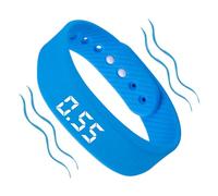 Memory Clock with Vibration Alarm - Memory Preservation, Comfortable Portable Silicone | Vibrating Wrist Alarm for Sleepers for Kids Teens Women Men Students Commuter Dorm Biblio, Siehe Beschreibung