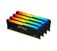 Kingston FURY Beast RGB KF436C18BB2AK4/128 128GB (32GB x4) DDR4 3600MT/s Black DIMM [XMP]