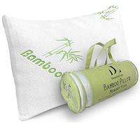 Memory Foam Bamboo Pillow Queen Size - [Adjustable] for Sleeping - Cool & Breathable Cover with Zipper Rayon Derived from Bamboo - Relieves Neck Pain - Back/Stomach/Side Sleeper