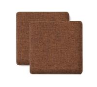 Memory Foam Bar Stool Cushions - Non-Slip Square Seat Pads, Removable & Washable, 28x28 Blue, 2-Pack for Ultimate Comfort & Chic Kitchen Decor