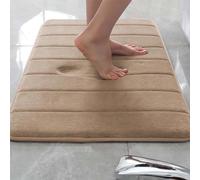 Memory Foam Bath Mat NonSlip orbent FastDrying Plush Bathroom Rug Soft Floor Mat for Home Extra Thick (30 x 50 cm)