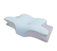 Memory Foam Cervical Pillow for Neck Pain Relief, Butterfly Shaped Support Pillow for Side, Back, Stomach Sleepers, Comfortable Slow Rebound Design