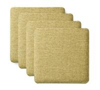 Memory Foam Chair Cushions 28x28 Non-Slip Bar Stool Pads, Washable & Removable Kitchen Seat Cushion (2-Pack, Blue) for Ultimate Comfort & Modern Style