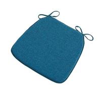 Memory Foam Chair Cushions 45x42cm - Non-Slip Seat Pads with Ties Washable Covers Indoor/Outdoor Use Blue Set of 6 for Ultimate Comfort and Support