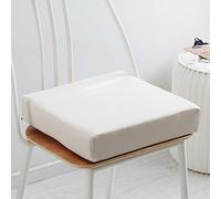 Memory Foam Chair Pad Removable 5/8cm Thick Chair Cushion 40/45/50cm Luxury Large Seat Pads Non Slip Seat Cushion for Dining Chair Garden Office Kitchen Chair,40x40x5cm,Beige