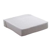 Memory Foam Chair Pads 5cm Thick - Soft Cushions for Dining Office Patio & Garden - 4-Pack Light Grey 50x50cm - Comfortable Booster Seat Cushions