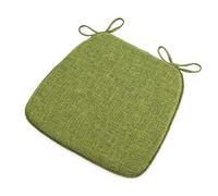 Memory Foam Chair Pads with Ties 18 Inch Non-Slip Washable Seat Cushions for Dining Chairs Set of 4 Green Kitchen Chair Cushions Comfortable and Stylish