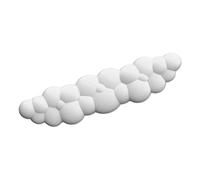 Memory Foam Cloud Mouse Pad Wrist Support Cute Fatigue Relief Soft Prevent Deformation Keyboard Wrist Rest for Office and Home (White)