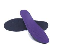 Memory Foam Comfort Insoles, Boowhol Sport Orthotic Insoles for Flat Feet Help Reduce Heel Pain, Arch Supports, Damping Insoles for Men & Women (43-44, Purple)