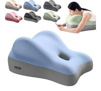 Memory Foam Cushion for Hip Elevation - Couples Wedge Pillow with Lumbar & Neck Relief, Ideal for Couples, Home Use, Bed/Sofa Support (Blue)