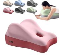 Memory Foam Cushion for Hip Elevation - Couples Wedge Pillow with Lumbar & Neck Relief, Ideal for Couples, Home Use, Bed/Sofa Support (Pink)
