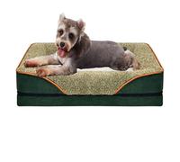 Memory Foam Dog Bed for Large Dogs, Orthopedic Pet Sofa with Waterproof Liner, Washable Removable Cover, Anti-Slip Mat, Anti-Anxiety Bolster Pet Couch
