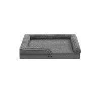 Memory Foam Dog Bed with Sides, 122 x 89 x 18 cm (L x W x H) / Slate Grey