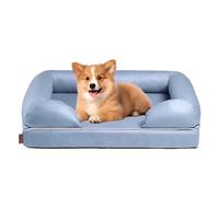 Memory Foam Dog Bed with Watertight Liner and Washable Cover for Small to Large Dogs