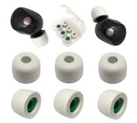 Memory Foam Ear Tips for Sony WF-1000XM5 Filter Screen Foam Earbuds Tips for WF-1000XM5 WF-1000XM4 Case, 3 Pairs Medium Gray