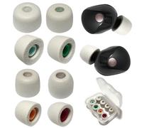 Memory Foam Ear Tips for WF-1000XM5/XM4 with Filter Screen - 4-Size Replacement for Sony Earbuds, Noise Isolating & Comfortable Fit, Gray