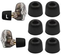 Memory Foam Ear Tips Noise Canceling Foam Eartips Ear Cap Replacement Ear Tip Compatible with KZ ZS10 Pro, Large Size 3 Pairs,Black 515 L