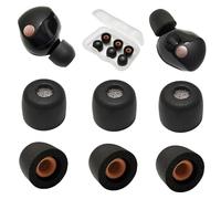 Memory Foam Earbuds Tips for Sony WF-1000XM5 Eartips for WF-1000XM5 WF-1000XM4 Earbuds Case, Small Ear Tips Black