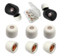 Memory Foam Earbuds Tips for Sony WF-1000XM5 Filter Screen Foam Ear Tips for WF-1000XM5 WF-1000XM4 Case, 3 Pairs Small Ear Tips Gray