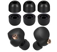 Memory Foam Eartips Ear Buds for Sony WF-1000XM6/XM5/XM4 Ear Tips Replacement Sony ar Piece Foam Tips for WF-1000XM3 WF-SP900 WI-1000X WF WI XBA Series Fit Charging Case M(3 Pairs)