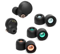 Memory Foam Eartips Ear Buds for Sony WF-1000XM6/XM5/XM4, Ear Tips Replacement Sony Ear Piece Foam Tips for WF-1000XM6/XM5/XM4 Fit Charging Case(Matt Surface, 3 Pairs, SML)