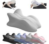 Memory Foam Ergonomic Wedge Pillow, Ergonomically Contoured Support Pillow for Couples for Intimate Support and Back, Suitable for All Positions(White)