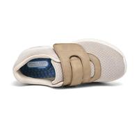 Memory Foam Extra Wide Sandals Womens Orthopaedic Slippers Shoes Slip on Loafers Causal Work Comfortable Walking Easy to Put with hook and loop Strap,Beige,41 EU