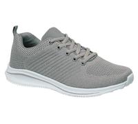 Memory Foam Fitness Comfort Shoes Grey / Pink Lace Up Trainers