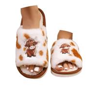 Memory Foam Fluffy Slippers for Women Slipper Ladies Faux Fur Sliders | Fuzzy Plush Lining, Cloudy & Comfy, Bedroom, Home, Machine Washable, Non-Slip Rubber Sole, Indoor Outdoor