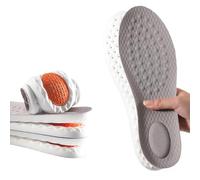 Memory Foam Insoles, Inner Soles for Men Women, Cushioned Gel Shoe Insoles Comfort for Flat Feet Arch Foot Support for Men and Women (Gray, 43-44)