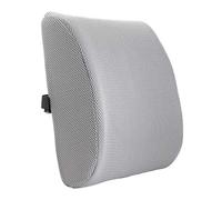 Memory Foam Lumbar Pillow Cushion, Car Back Support Cushion Lumbar Support for Office Chair, Car Seat, Recliner, Ergonomics Orthopaedic Relieve Back Sciatica & Tailbone Pain (Grey)