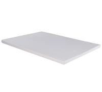Memory Foam Mattress Topper 7500 with Cover, 3 inch Mattress Guru White Super King