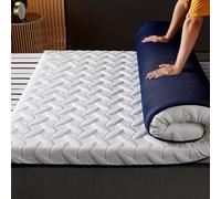 Memory Foam Mattress Topper 90x200cm Twin Size - Soft Breathable Mesh Bed Pad for Ultimate Comfort Japanese Style Folding Cushion for Better Sleep Quality