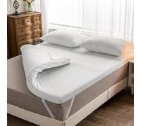 Memory Foam Mattress Topper King Size Bed-7cm Thickness Mattress Topper for Back Pain Relief with Washable Bamboo Cover (King Size-150x200cm)