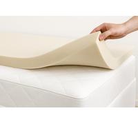 Memory Foam Mattress Topper - Pressure Relief & Orthopaedic Comfort - For Beds, Sofa Beds, Campervans, Caravans - Hypoallergenic, Breathable Foam - UK Sizes - Made in UK (Double 2" thick)