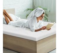 Memory Foam Mattress Topper Single - Removable Zipped Cover, Breathable & Washable, Orthopaedic Support for Hard Mattress, Caravan & Single Bed, 60-Night Sleep Trial, 90 x 190 x 5cm