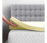 Memory Foam Mattress Topper to Fit UK Standard Single, 4ft, Double, King Size Bed In 1", 2" Thicknesses Soft & Comfy Mattress Topper (1" King, 200 x 152 x 2.50cm)