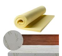 Memory Foam Mattress Topper With Removeable Bamboo Zipped Cover 1" 2" 3" 4" Thick, Orthopaedic Cosy Bed Enhancer Topper for Back Pain. Available in (2 Ft 6" Small Single 1")
