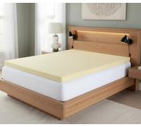Memory Foam Mattress Toppers Premium Quality Orthopaedic Standard UK In 1"& 2" Thicknesses Available Soft & Comfortable Memory Foam Durable Topper (4FT, 2")