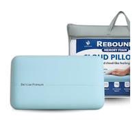 Memory Foam Pillow Two-Sided Soft and Firm Neck Pillow for Sleeping Neck & Shoulder Pain Relief Orthopaedic Support for Side & Back Sleepers (60x40x10cm)