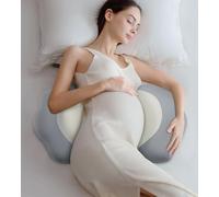 Memory Foam Pregnancy Pillows for Sleeping, Side Sleeper Maternity Pillow Support for Back Belly HIPS, Adjustable Wedge Pillow for Pregnant Women, Side Sleeping Pregnant Pillows with Pillowcase