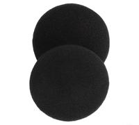 Memory Foam Replacement Ear Pads Cushions Headphone Earmuffs Compatible with Over-Ear Headsets Multiple Sizes 3CM 4CM 4.5CM 5CM 6CM Soft Elastic Sponge Cover Black(6CM)