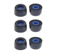 Memory Foam Replacement Ear Tips for Sennheiser ie100pro ie40pro ie400pro ie500pro Eartips Earbuds Covers, Large, Medium, and Small Earplugs Accessories,4 Pairs Black L