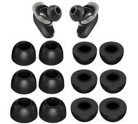 Memory Foam Replacement Earbud Tips Compatible with Skullcandy Method 360 ANC Earbuds, 6 Pairs-S/M/L 3 Size, Black 214B6P3360