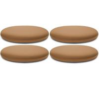 Memory Foam Round Chair Cushion 30/40/45cm Removable Cover Non-Slip Stool Pad for Office Kitchen & Bistro Seating - Khaki Color
