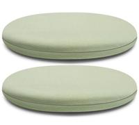 Memory Foam Round Chair Cushion 30cm/40cm/45cm Removable Cover Non-Slip Stool Cushion for Office Kitchen & Bistro Seats (Color: Light)